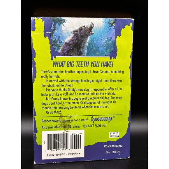 Goosebumps #14 #15 #29 You Can’t Scare Me Werewolf Fever Swamp Monster Blood III - Picture 9 of 16